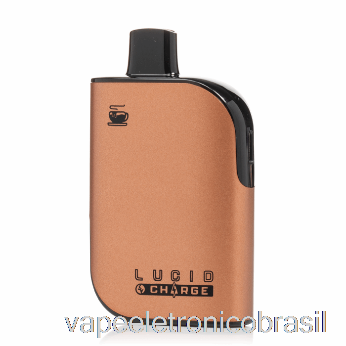 Vape Eletrônico Lucid Charge 7000 Descartável Caramelo Macchiato